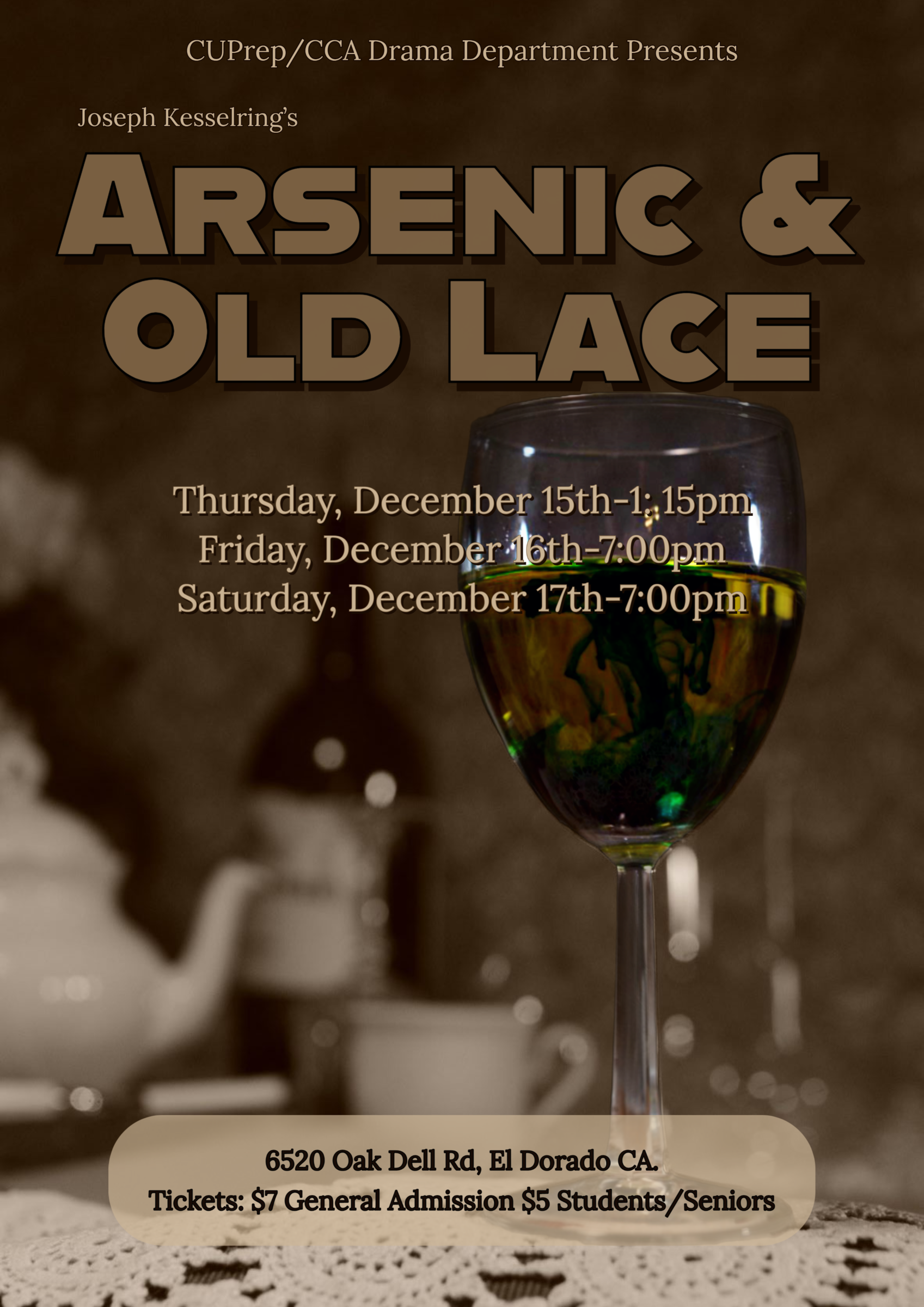 Arsenic and old lace poster